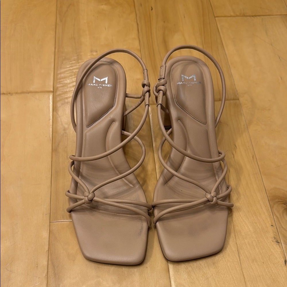 Marc Fisher Tan Strappy Women's Sandals